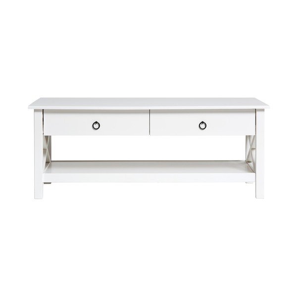 Tavolino bianco Maui, 117 x 45 cm - Marckeric