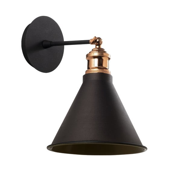 Lampada da parete nera/dorata ø 20 cm Tramino – Opviq lights-image-2