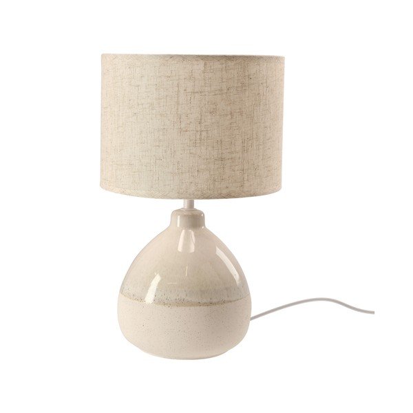 Lampada da tavolo beige con paralume in tessuto (altezza totale 41 cm) Ardo – Candellux Lighting