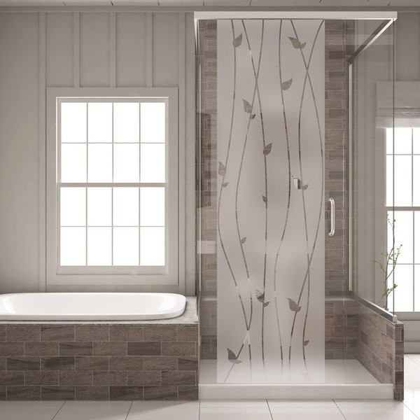 Adesivo impermeabile per doccia Romantic, 120 x 35 cm - Ambiance