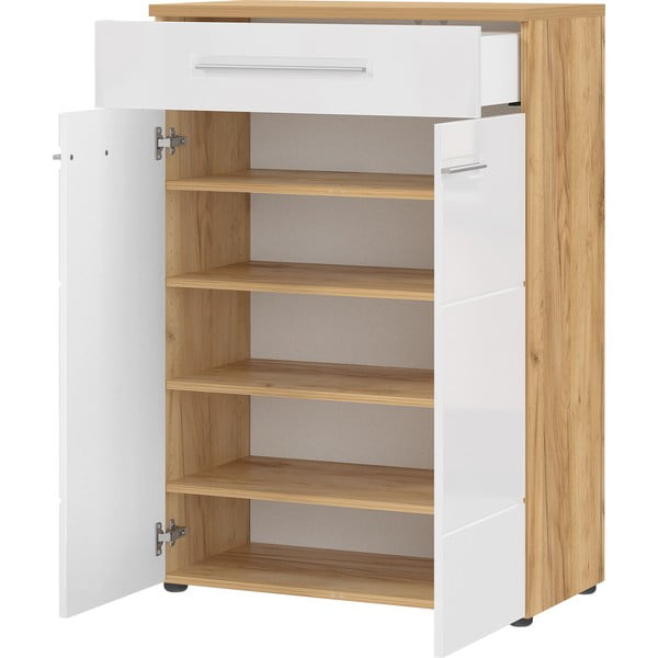 Scarpiera bianca naturale in rovere Aledo - Germania-image-2