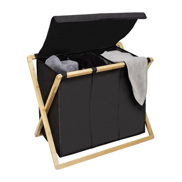 Cesto portabiancheria in tessuto 93 l Ecori - Wenko-image-3