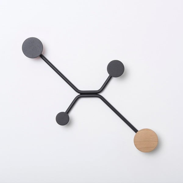 Appendiabiti da parete nero Hook - Gazzda-image-4