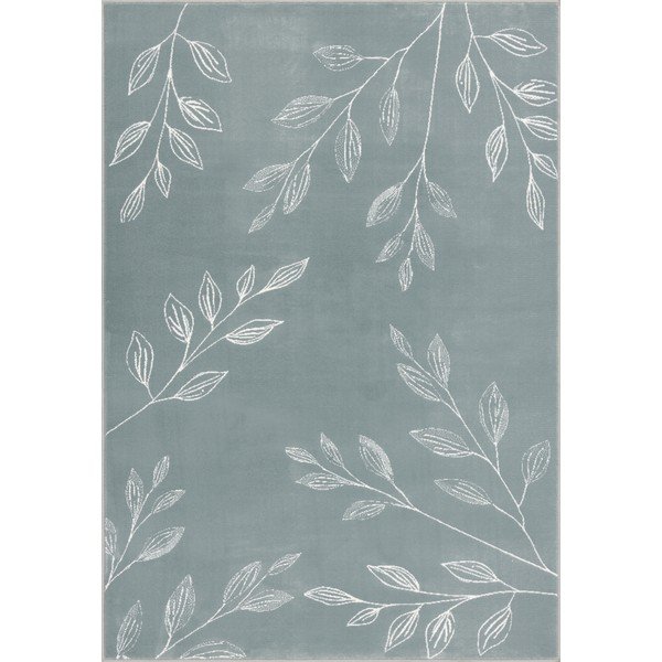 Tappeto color menta da bambini 160x230 cm Gentle Leaves - FD