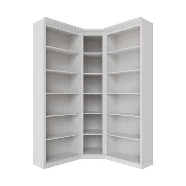 Libreria bianca in pino massiccio 85x219x56 cm Anita – Støraa-image-4