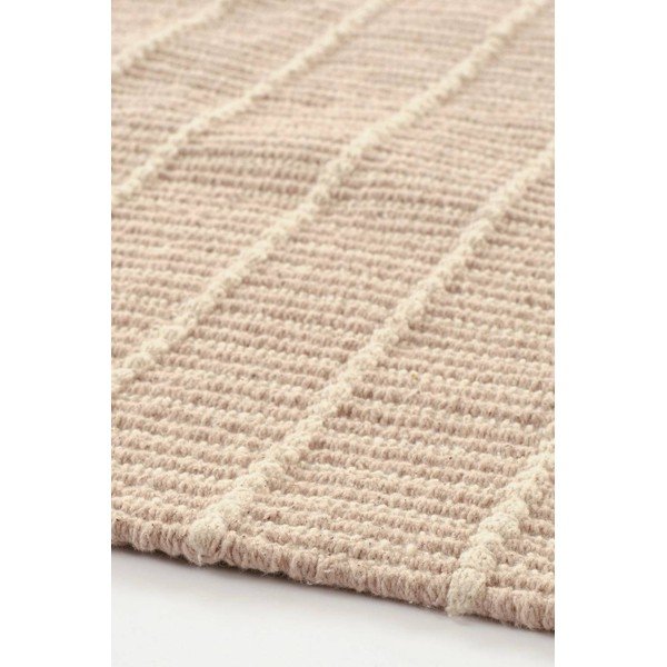 Passatoia beige in cotone tessuta a mano 80x150 cm Irma – Jotex-image-2