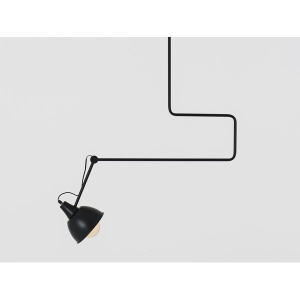 Lampada a sospensione nera con paralume in metallo 80x80 cm Coben - CustomForm-image-1