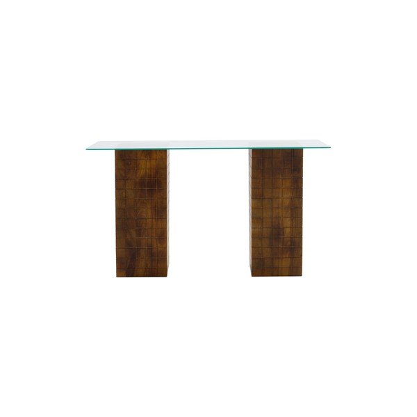 Scrivania in mango massiccio 48x140 cm Damen – Jotex-image-3