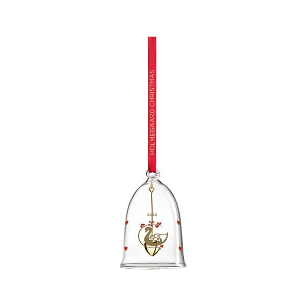 Decorazione per albero di natale in vetro soffiata a mano ø 5,5 cm Ann-Sofi Romme Annual Christmas Bell 2025 – Holmegaard