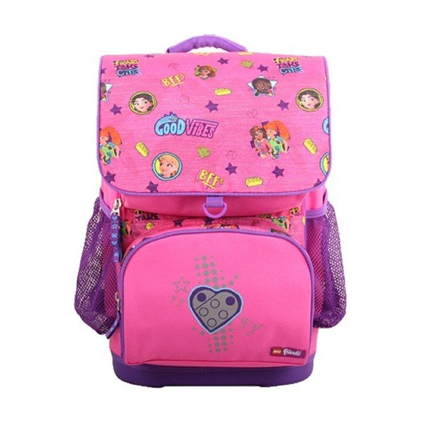 Růžová školní aktovka LEGO® Friends Good Vibes Optimo