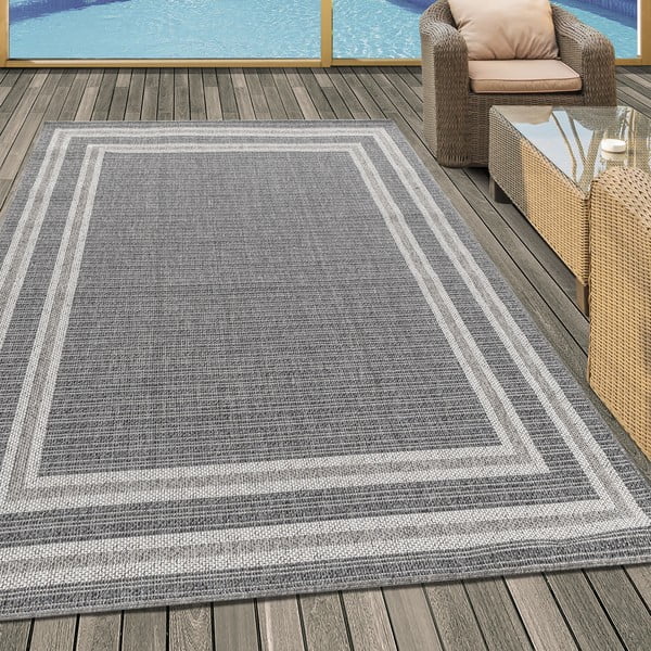 Tappeto grigio per esterni 120x170 cm Aruba - Ayyildiz Carpets-image-1