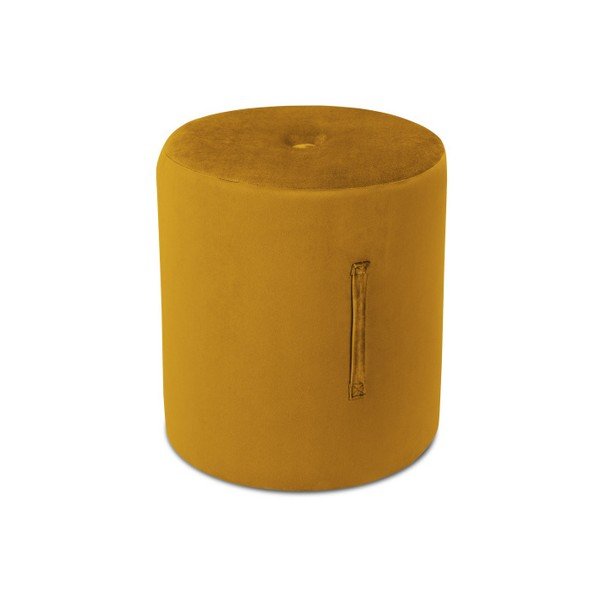 Pouf arancione , ⌀ 40 cm Fiore - Mazzini Sofas