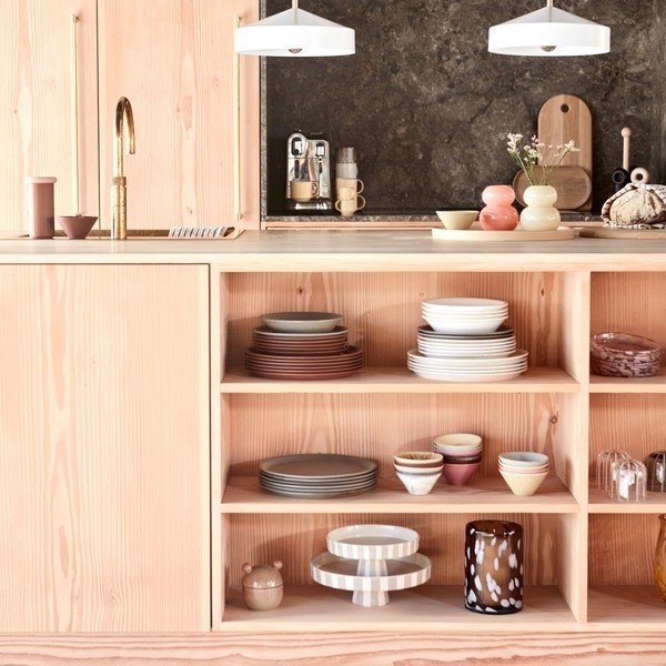 Set di piatti color terracotta in terracotta 2 pz ø 27 cm Yuka – OYOY Living Design-image-2