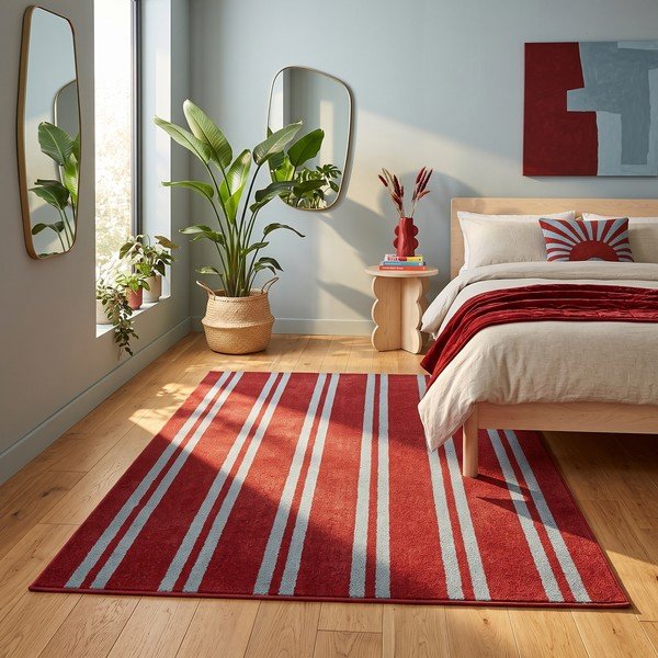 Tappeto rosso/blu 160x230 cm Riviera – ESTE-image-4