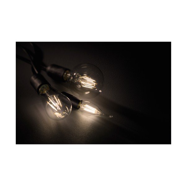 Lampadina LED/con filamenti con luce bianca calda con presa E27, 7 W Globe – Trio-image-1