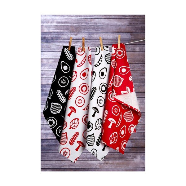 Asciugamani in cotone in set da 2 40x60 cm Besa - Premier Housewares-image-1