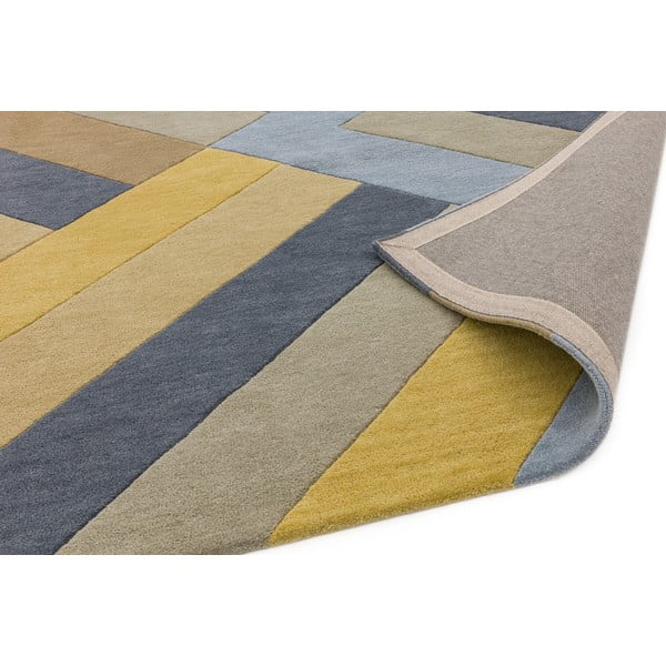 Tappeto grigio e giallo Big Zig, 160 x 230 cm Reef - Asiatic Carpets-image-4