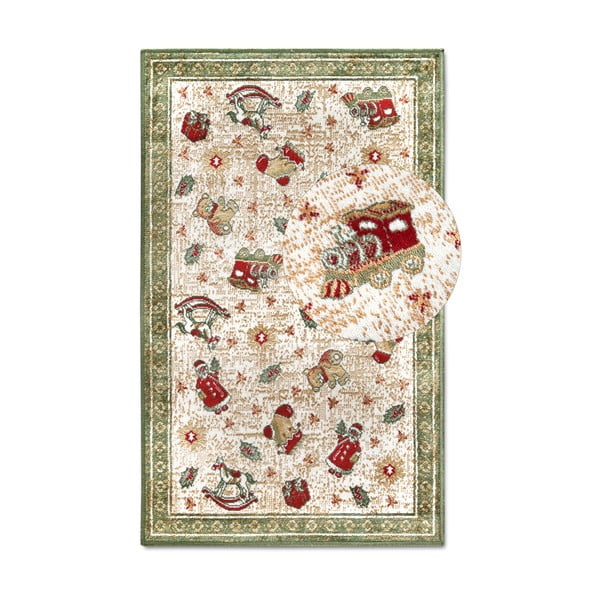 Tappeto verde con motivo natalizio in cotone 50x80 cm Toy's Delight Green Christmas - Villeroy&Boch