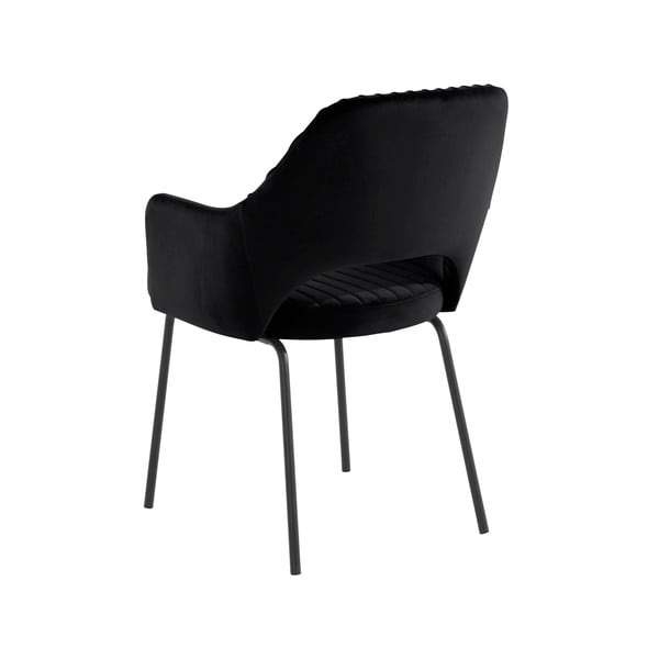Sedie da pranzo in velluto nero in un set di 2 pezzi Britney - Støraa-image-3