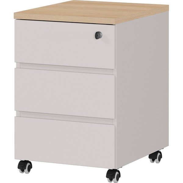 Armadietto color crema opaco con chiusura a chiave/su ruote 41x60x50 cm Lissabon – Germania