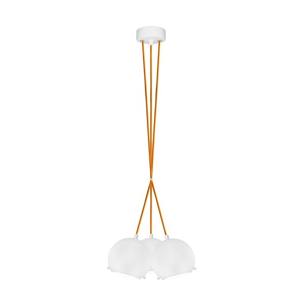 Trojité světlo MYOO opal matte/orange/white