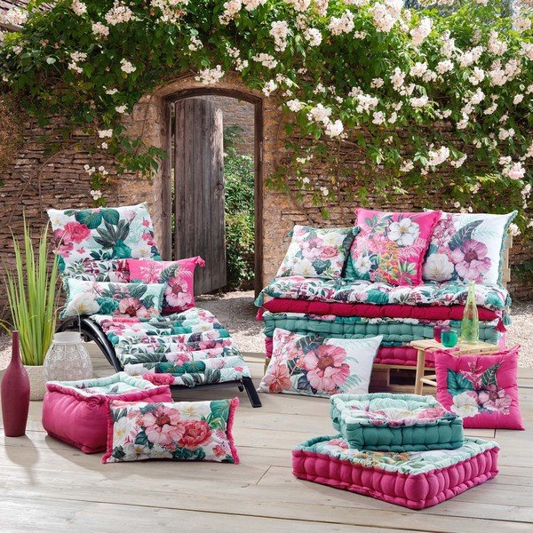 Cuscino per sdraio da giardino 60x180 cm Anabella - douceur d'intérieur-image-2