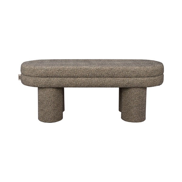 Panchina marrone con rivestimento in bouclé Fern – Dutchbone