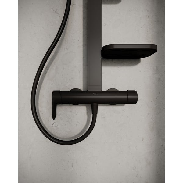 Set rubinetteria da doccia in metallo nero opaco 111 cm ALU+ - Ideal Standard-image-4