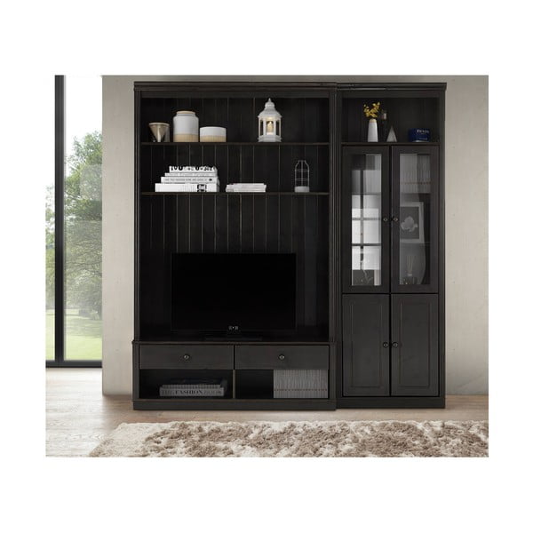 Mobile TV marrone in legno di pino 214x223 cm Anita - Støraa-image-1