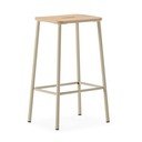 Set di sedie da bar color crema 2 pz (altezza della seduta 65 cm) Abba – Marckeric