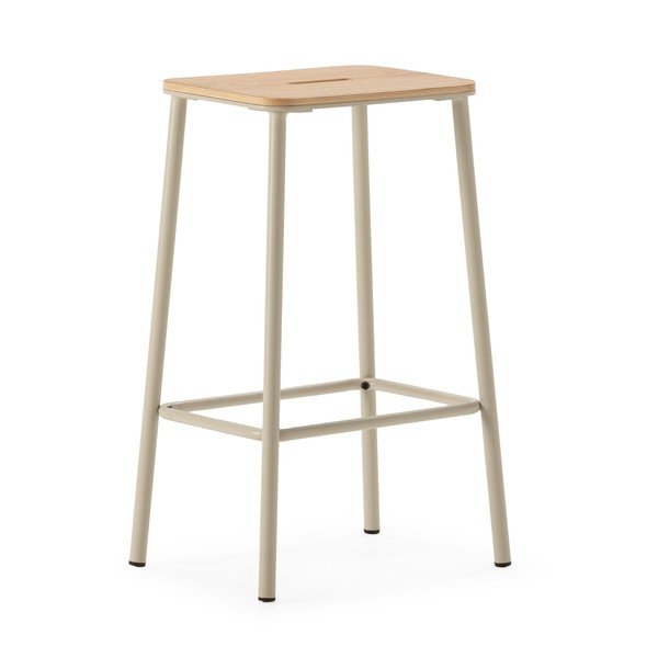 Set di sedie da bar color crema 2 pz (altezza della seduta 65 cm) Abba – Marckeric