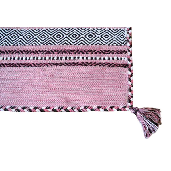 Tappeto in cotone rosa , 120 x 180 cm Antique Kilim - Webtappeti-image-1