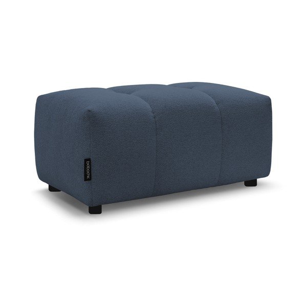 Poggiapiedi blu con rivestimento in ciniglia Roxelane – Bobochic Paris-image-3