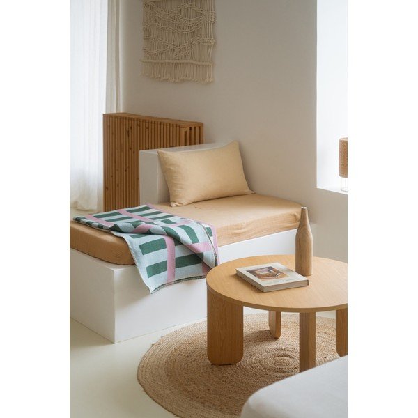 Coperta verde/rosa 160x200 cm Onu – noo.ma-image-1