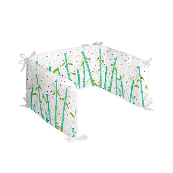 Coprimaterasso per culla in cotone Panda, 210 x 40 cm Panda Garden - Moshi Moshi