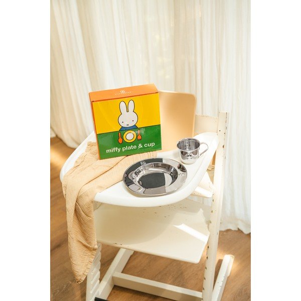 Set da pranzo per bambini in acciaio inox 2 pz Miffy – Zilverstad-image-4