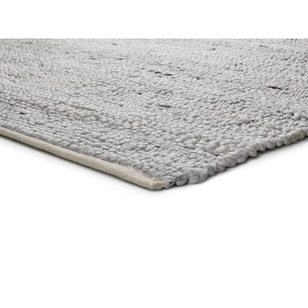 Tappeto grigio chiaro in plastica riciclata , 60 x 110 cm Cinder - Universal-image-2