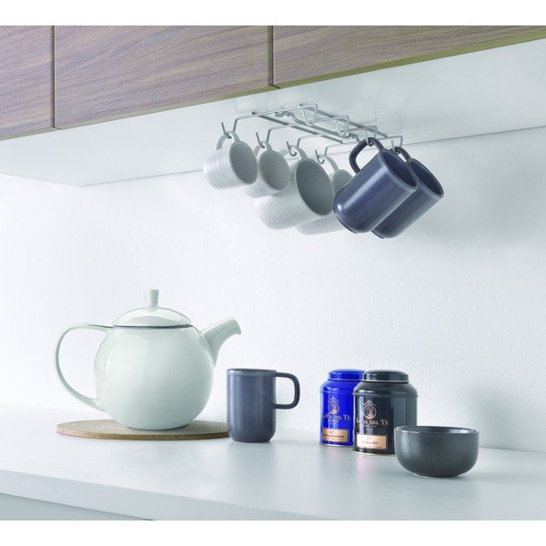 Portabicchieri a parete in acciaio inox Octo-Mug - Metaltex-image-1