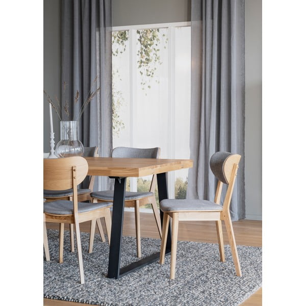 Sedie da pranzo grigie in set di 2 Kato - Rowico-image-4