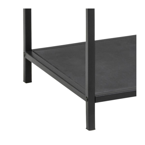 Scaffale nero in vetro 35x120 cm Seaford - Actona-image-3