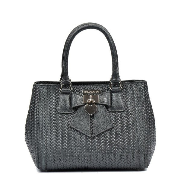 Černá kožená kabelka Luisa Vannini Michaela