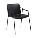 Sedia da pranzo in similpelle nera Boto - DAN-FORM Denmark