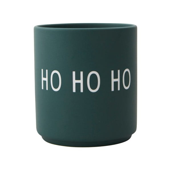 Tazza in porcellana verde scuro Preferito Ho Ho Ho - Design Letters