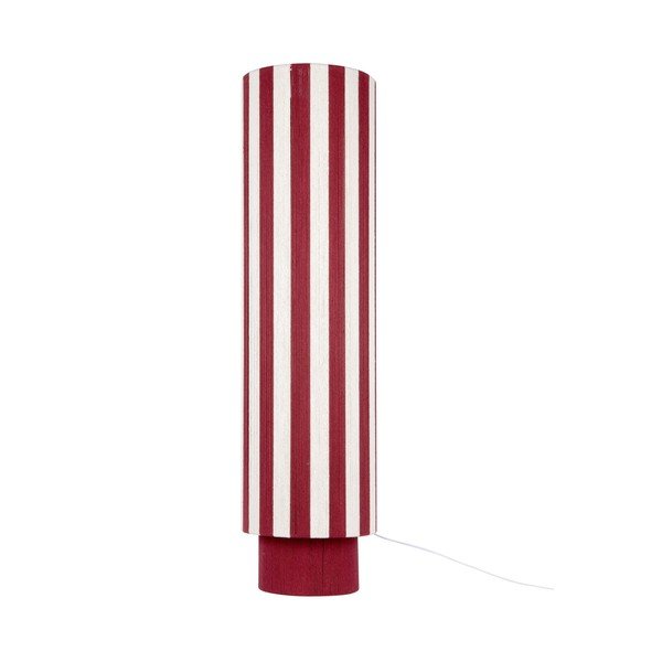 Lampada da terra rossa/bianca con rivestimento in corda (altezza totale 106 cm) Vienna Stripes – Leitmotiv