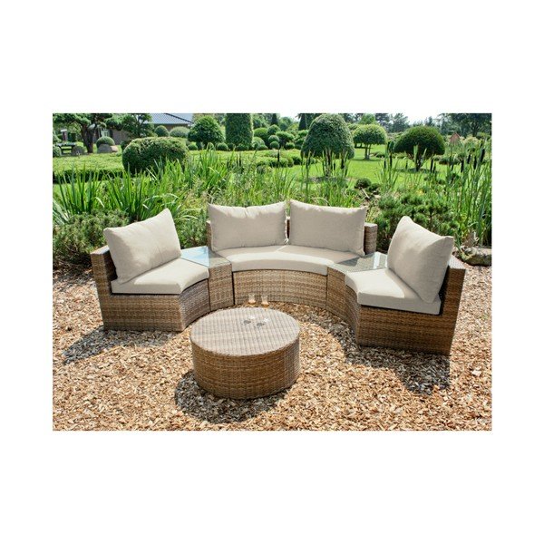 Panca da giardino con poggiapiedi ADDU Talavera - Garden Pleasure-image-2