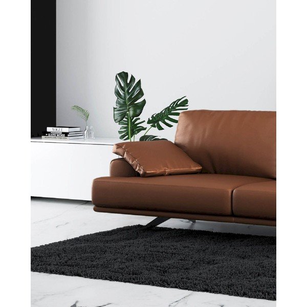 Divano in pelle marrone cognac 220 cm Prado - MESONICA-image-3