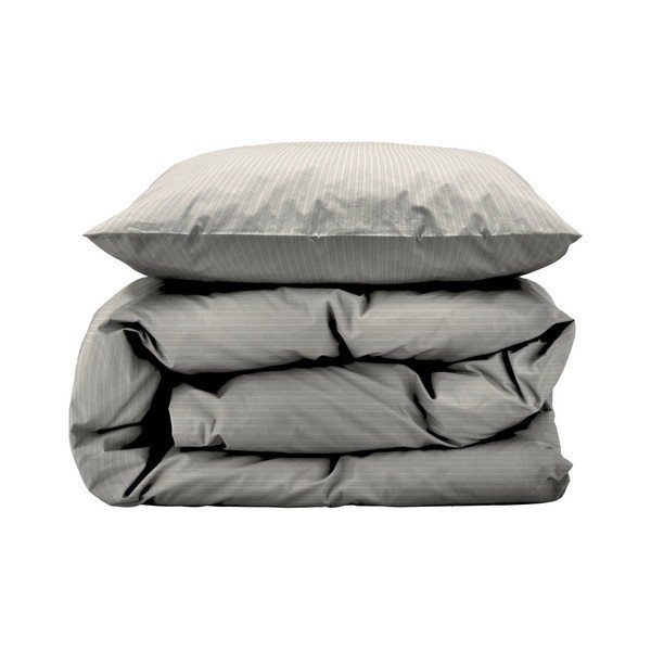 Set copripiumino e federa beige in raso di cotone per letto singolo 140x200 cm Still – Södahl-image-2