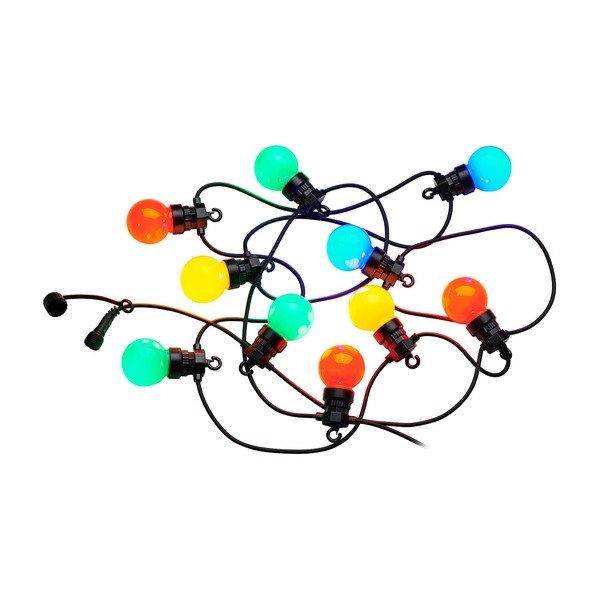 Catena luminosa 10 lampadine lunghezza 300 cm Lucas Multi - Sirius