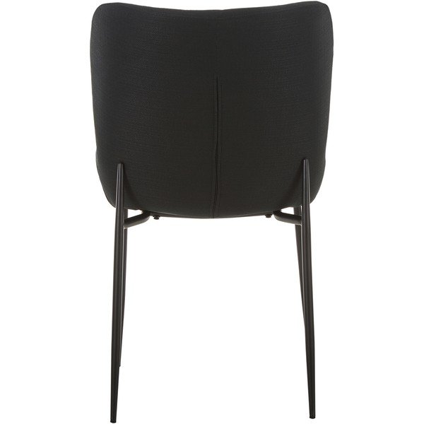 Sedia imbottita nera con superficie in velluto Tess - Westwing Collection-image-4