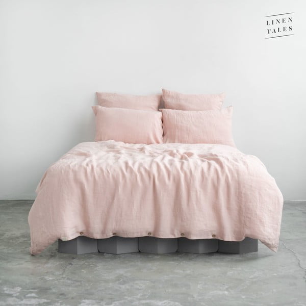 Biancheria da letto rosa 220x200 cm Misty Rose - Linen Tales